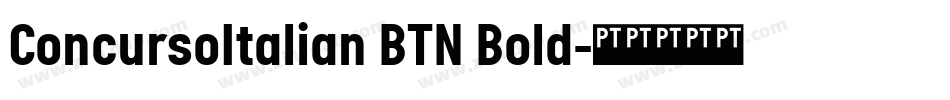 ConcursoItalian BTN Bold字体转换